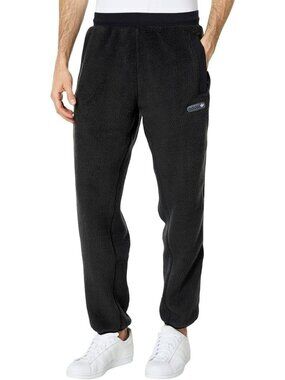 Adidas Originals Men's Black Teddy Sherpa Jogger Pants Size XL Cozy Athletic